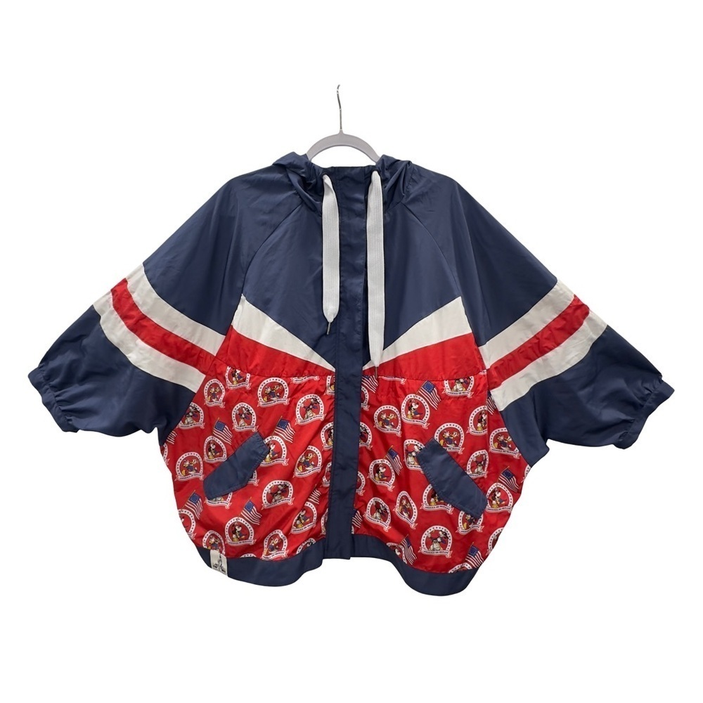 WALT DISNEY WORLD 50 Year Anniversary Mickey & Friends Pull Over Windbreaker L - Picture 1 of 12